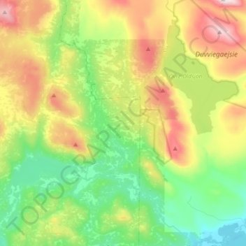 Mapa topográfico Långsån, altitud, relieve
