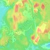 Mapa topográfico Озеро Ближнее, altitud, relieve