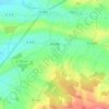 Mapa topográfico Paillé, altitud, relieve