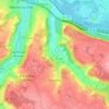 Mapa topográfico Guerville, altitud, relieve