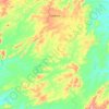 Mapa topográfico Catarina, altitud, relieve
