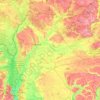 Mapa topográfico Черниговская область, altitud, relieve