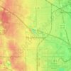 Mapa topográfico Elk Grove Village, altitud, relieve