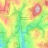 Mapa topográfico Menthonnex-sous-Clermont, altitud, relieve