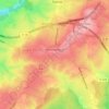 Mapa topográfico Montmarault, altitud, relieve