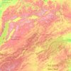 Mapa topográfico Krai de Zabaikalie, altitud, relieve