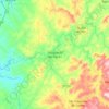 Mapa topográfico São José do Rio Pardo, altitud, relieve