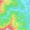 Mapa topográfico Taglio-Isolaccio, altitud, relieve