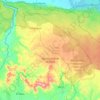 Mapa topográfico Sabana Grande de Boyá, altitud, relieve