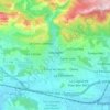 Mapa topográfico Ollioules, altitud, relieve