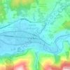 Mapa topográfico O Barco, altitud, relieve
