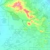 Mapa topográfico Tucson Mountain Park, altitud, relieve