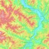 Mapa topográfico Ludwigsau, altitud, relieve