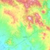 Mapa topográfico İscehisar, altitud, relieve