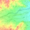 Mapa topográfico Thiruvaiyaru, altitud, relieve