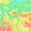Mapa topográfico 12000, altitud, relieve