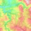 Mapa topográfico El Bollo, altitud, relieve