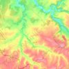 Mapa topográfico Lignac, altitud, relieve
