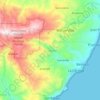 Mapa topográfico La Ciénaga, altitud, relieve