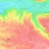 Mapa topográfico Marly-Gomont, altitud, relieve