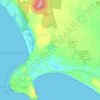 Mapa topográfico Cape Bridgewater, altitud, relieve