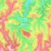 Mapa topográfico Rébénacq, altitud, relieve