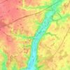 Mapa topográfico Reugny, altitud, relieve