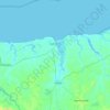 Mapa topográfico Camocim, altitud, relieve