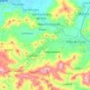 Mapa topográfico Parroquia Los Tanques, altitud, relieve