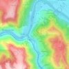 Mapa topográfico Boisse-Penchot, altitud, relieve