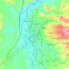 Mapa topográfico Perímetro Urbano Neiva, altitud, relieve