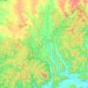 Mapa topográfico Gungal, altitud, relieve