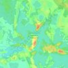 Mapa topográfico Гидрологический заказник «Кривое», altitud, relieve