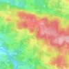 Mapa topográfico La Pouge, altitud, relieve