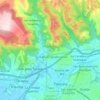Mapa topográfico Totolac, altitud, relieve