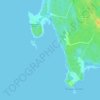 Mapa topográfico Бухта Малоостровская, altitud, relieve