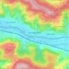 Mapa topográfico Geradstetten, altitud, relieve
