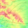 Mapa topográfico Le Gault-du-Perche, altitud, relieve