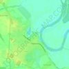 Mapa topográfico Паричи, altitud, relieve