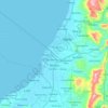 Mapa topográfico Bangar, altitud, relieve