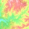 Mapa topográfico Mendooran, altitud, relieve