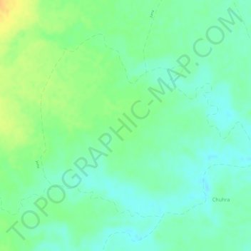 Mapa topográfico Niwari, altitud, relieve