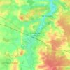 Mapa topográfico La Guerche-sur-l'Aubois, altitud, relieve