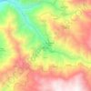 Mapa topográfico Huampara, altitud, relieve