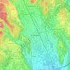 Mapa topográfico Borgomanero, altitud, relieve