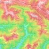 Mapa topográfico Paularo, altitud, relieve