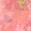 Mapa topográfico Oallen, altitud, relieve