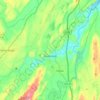 Mapa topográfico Town of Rosendale, altitud, relieve