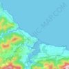 Mapa topográfico Foz, altitud, relieve