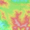 Mapa topográfico Reserva Forestal de Fortuna (RFF), altitud, relieve